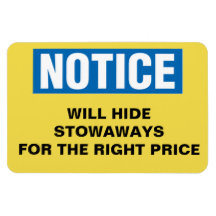 Grappige cruise cabine deur - zal verstekelingen v