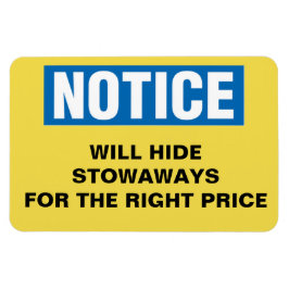 Grappige cruise cabine deur - zal verstekelingen v magneet