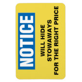 Grappige cruise cabine deur - zal verstekelingen v magneet (Verticaal)