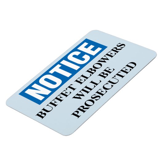 Grappige Cruise Cabine Deurmagneet - Buffet Magneet (Linkerzijde)