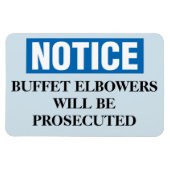 Grappige Cruise Cabine Deurmagneet - Buffet Magneet (Horizontaal)