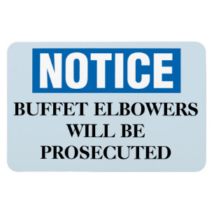 Grappige Cruise Cabine Deurmagneet - Buffet Magneet