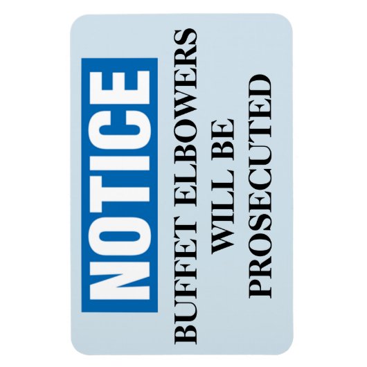 Grappige Cruise Cabine Deurmagneet - Buffet Magneet (Verticaal)