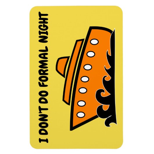 Grappige Cruise Cabine Deurmagneet - Formele Nacht Magneet (Verticaal)