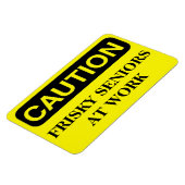 Grappige Cruise Cabine Deurmagneet - Frisky Senior Magneet (Linkerzijde)