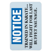 Grappige Cruise Cabine Deurmagneet - Laatste worst Magneet (Verticaal)