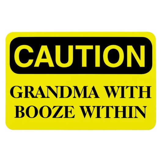 Grappige Cruise Cabine Deurmagneet - Oma Booze Magneet (Horizontaal)