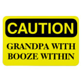 Grappige Cruise Cabine Deurmagneet - Opa Booze Magneet (Horizontaal)