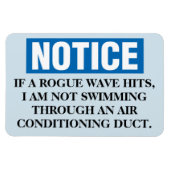 Grappige Cruise Cabine Deurmagneet - Rogue Wave Magneet (Horizontaal)