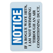 Grappige Cruise Cabine Deurmagneet - Rogue Wave Magneet (Verticaal)