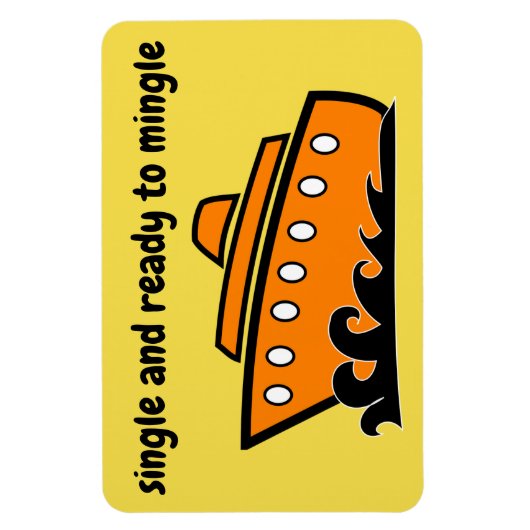 Grappige Cruise Cabine Deurmagneet - Single Magneet (Verticaal)