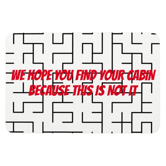 Grappige Cruise Cabine Deurmagneet - Vind uw Cabin Magneet (Horizontaal)