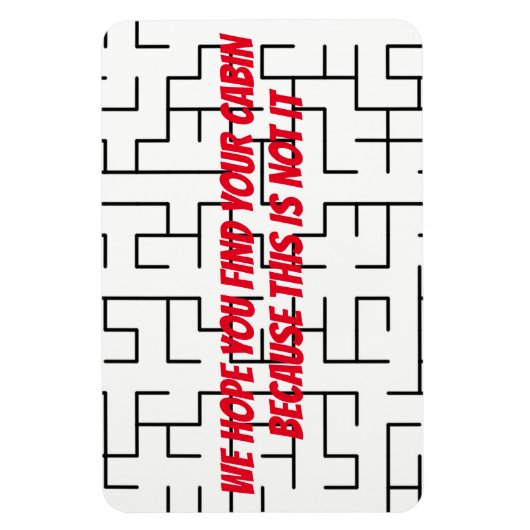 Grappige Cruise Cabine Deurmagneet - Vind uw Cabin Magneet (Verticaal)