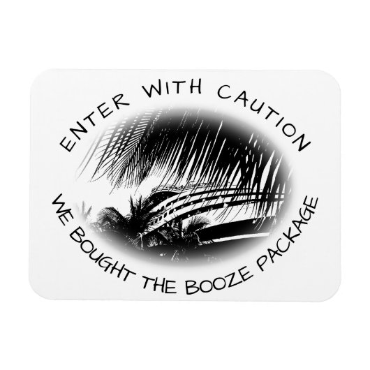 Grappige Cruise Deur Stateroom Gekocht Booze Pakke Magneet (Horizontaal)