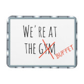 Grappige Cruise Deurmarkering Bij het Fitnessbuffe Magneet (Horizontaal)