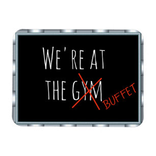 Grappige Cruise Deurmarkering Bij het Fitnessbuffe Magneet