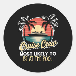 Grappige cruise die het meest waarschijnlijk bij h ronde sticker