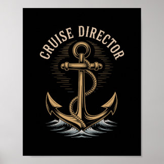Grappige Cruise Directeur Poster
