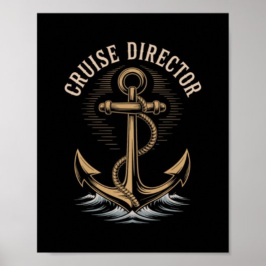 Grappige Cruise Directeur Poster (Voorkant)