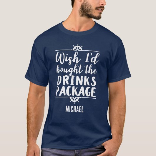 Grappige Cruise Drinken Pakketaanbieding T-shirt (Voorkant)