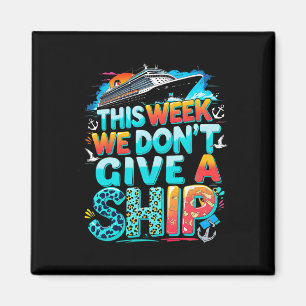 Grappige cruise gezinsvakantie we geven niets om e magneet
