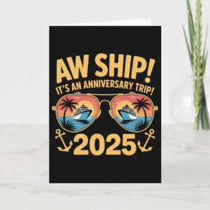 Grappige Cruise Jubileum Reis 2025 Matching Koppel Kaart