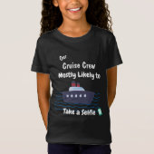 Grappige Cruise Kinderen Nemen Selfie Personalisee T-shirt (Voorkant)