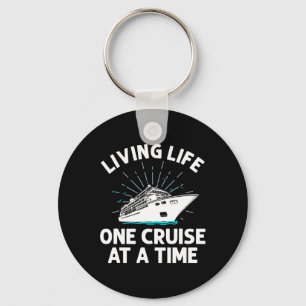 Grappige Cruise Kunst Mannen Vrouwen Familie Cruis Sleutelhanger