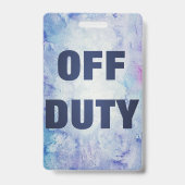 Grappige cruise scheeps badge voor buiten dienst (Achterkant)