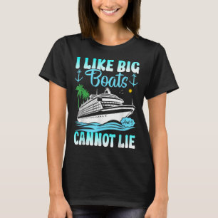 Grappige Cruise Ship Ik Hou Van Grote Schepen En I T-shirt