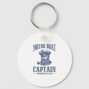 Grappige cruise-shirts voor mannen motorbootkapite sleutelhanger