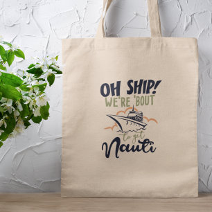 Grappige cruise vakantie trip tote bag