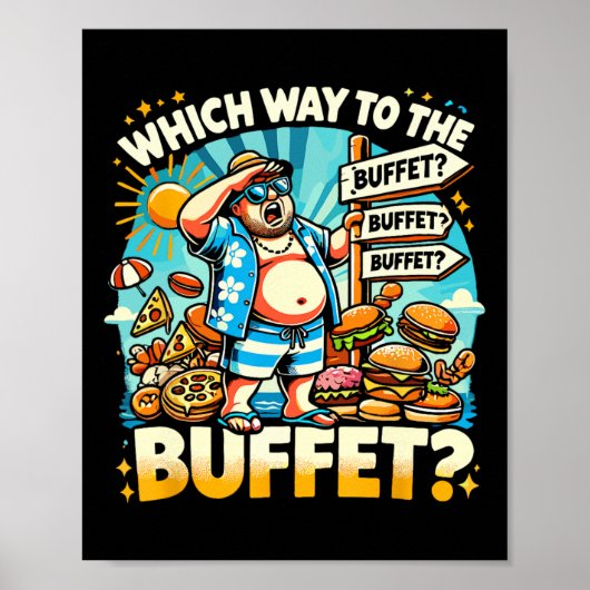 Grappige Cruise Welke Kant Uit Naar Het Buffet Cru Poster (Voorkant)