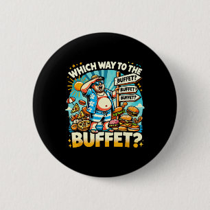 Grappige Cruise Welke Kant Uit Naar Het Buffet Cru Ronde Button 5,7 Cm
