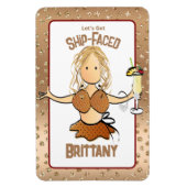 Grappige cruiseschip deur voor haar blond party me magneet (Verticaal)