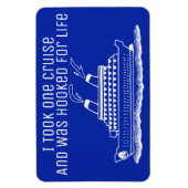 Grappige cruiseschip reizen verslaafd voor het lev magneet (Verticaal)