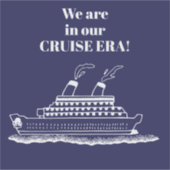 Grappige Cruiseschip Sticker (Voorkant)