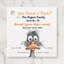 Grappige Cruising Duck Labels
