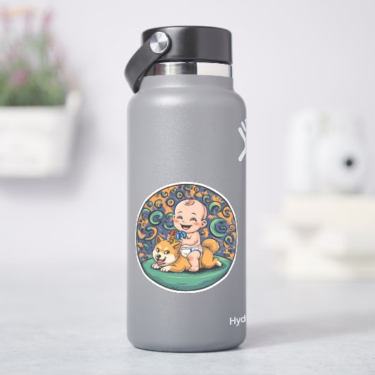 Grappige Crypto Baby Sticker (HydroFlask)