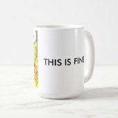 Grappige crypto hond, dit is prima. koffiemok (Voorkant rechts)