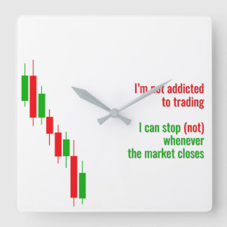 Grappige Crypto "Ik heb liquidatie overleefd" klok