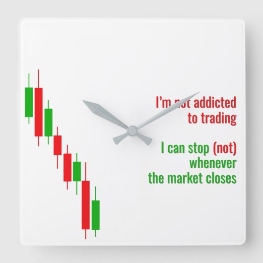Grappige Crypto "Ik heb liquidatie overleefd" klok (Voorkant)