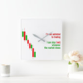 Grappige Crypto "Ik heb liquidatie overleefd" klok (Huis)