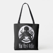 Grappige Cthulhu - maar eerste koffie Tote Bag (Achterkant)