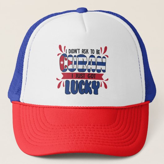 Grappige Cubaanse Quote Cuba vlag Trucker Pet (Voorkant)