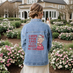 Grappige cupcake bakken oma citaten cupcake liefhe denim jacket