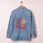 Grappige cupcake bakken oma citaten cupcake liefhe denim jacket (Hangar)