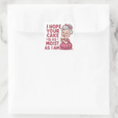 Grappige cupcake bakken oma citaten cupcake liefhe vierkante sticker (Tas)