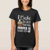 grappige cupcake bakkers word art T-Shirt (Voorkant)