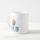 Grappige Cupcake Kaars Blaas Me Het Is Mijn Verjaa Koffiemok (Voorkant links)